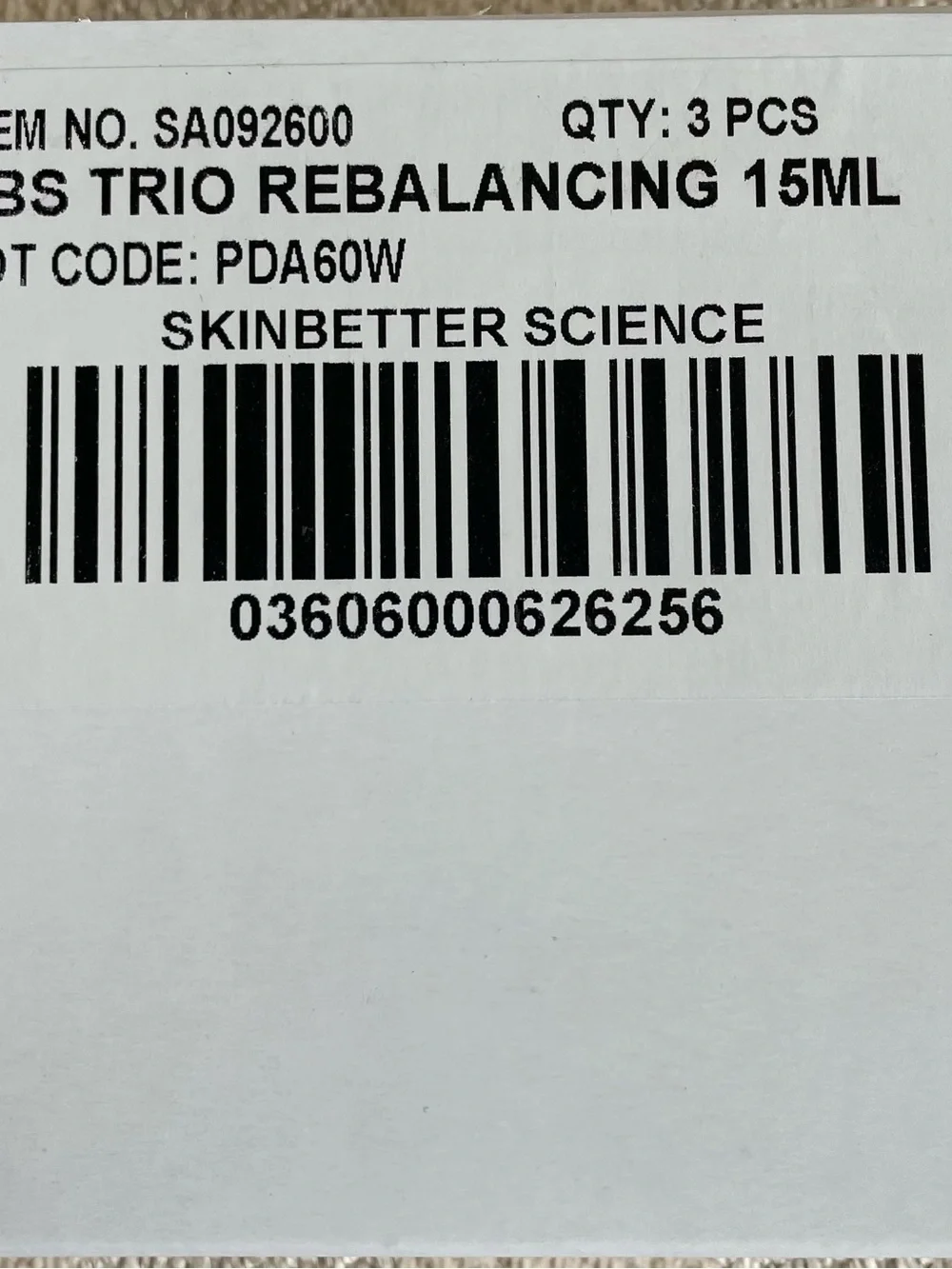 Trio Rebalancing Moisture Treatment .5 Oz VERY FRESH